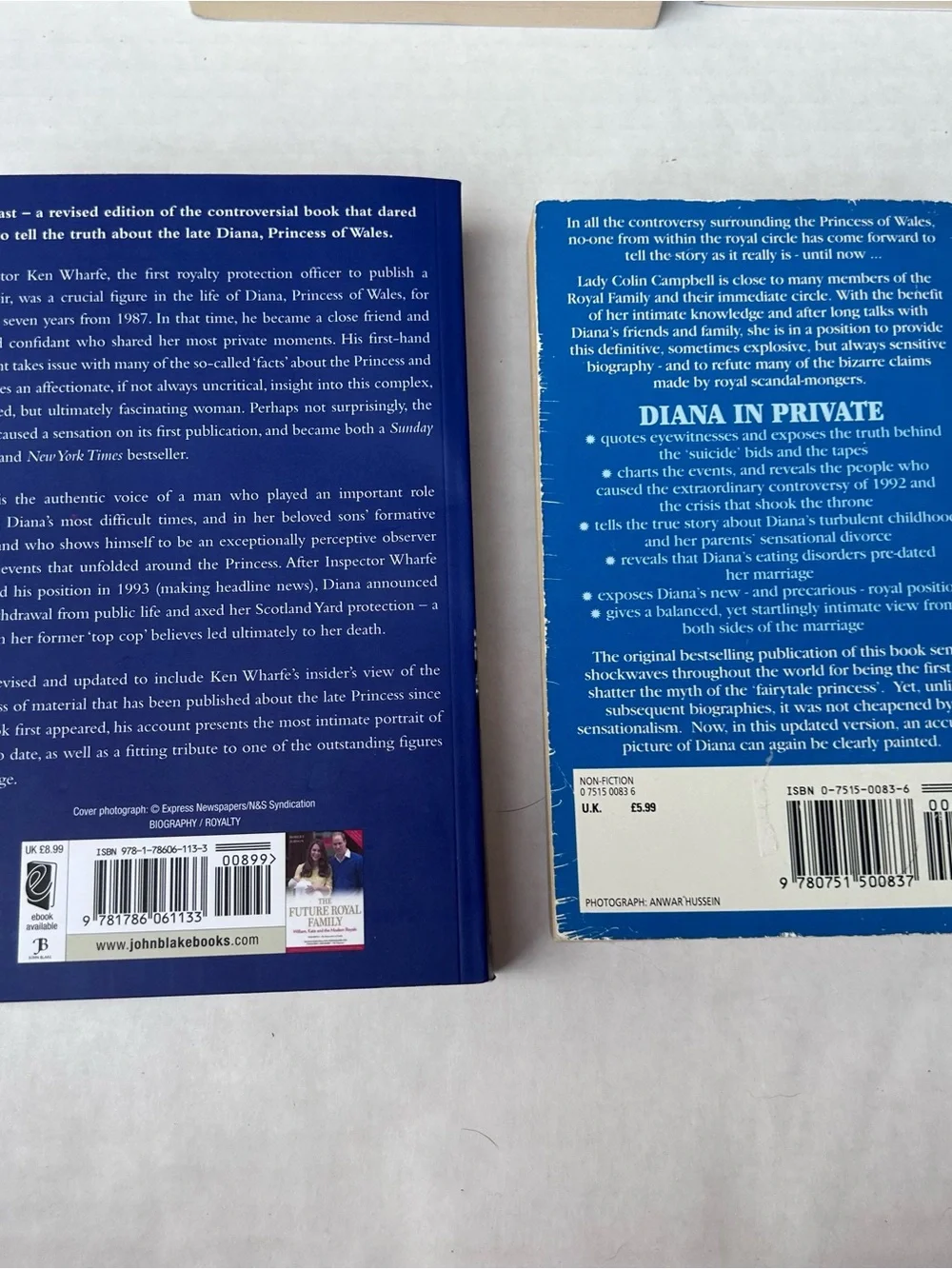 Princess Diana 8 Ct Book Lot Royal Biography Memoir Expose Burrell Botham Morton
